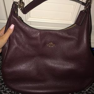 Burgundy plum coach purse